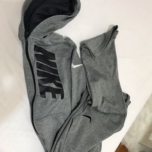 Gray Nike workout set
